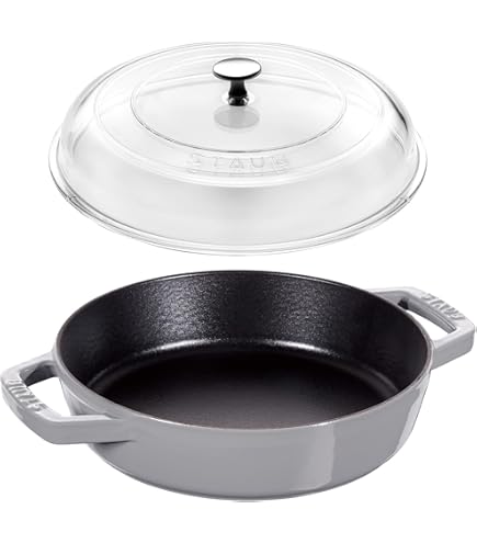 Amazon｜staub ストウブ 「 両手フライパン グレー 20cm 」 スキレット